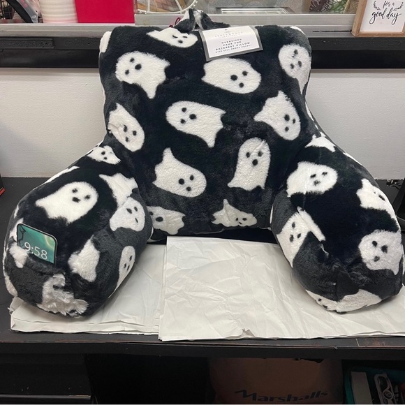 Storehouse Seasonal Oversized Ghost Backrest Pillow - Picture 2 of 6